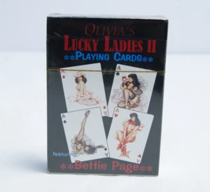Bettie Page Playing Cars NEW UNOPENED Deck of Cards Lucky Ladies II Pin Up Model - Picture 1 of 5