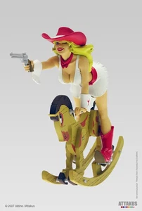 Figurine résine Buckaroo Girl - collection Pin-Up - Made in France by ATTAKUS - Foto 1 di 1