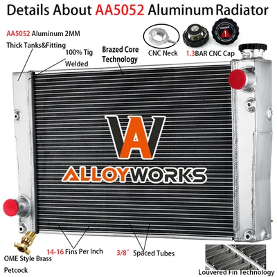 Estuche de 4 filas para radiador New Holland minicargadora aluminio #211143 47362351 47946380 Foto 1 de 4