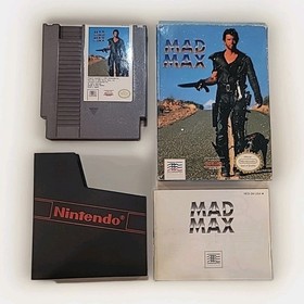 Mad Max Nintendo NES Complete Game with Box and Manual Plastic Sleeve