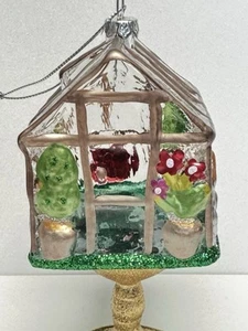 Greenhouse Garden tools Glass Ornament - Picture 1 of 12