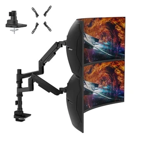 Dual Monitorarm für 17-49 Zoll Ultrawide Bildschirme - Heavy Duty Monitorarm De... - Bild 1 von 9