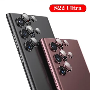 Tempered Glass For Samsung Galaxy S22 Ultra Metal Film Camera Lens Protectors - Picture 1 of 17