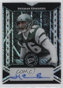 2024 Leaf Collective Press Pass Silver Shimmer/3 Herman Edwards #20A-HE1 automático - Imagen 1 de 3