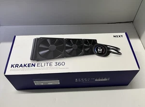 NZXT Kraken Elite 360 3x120mm AiO Liquid CPU Cooler - Matte Black - Photo 1/3