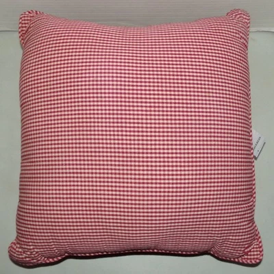 Waverly сад комнаты красный и белый в клетку подушка 15 «x 15» страны GUC - Изображение 1 из 4