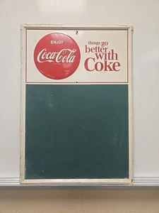 Vintage 1950's Coca Cola Advertising Menu Board  "Things Go Better with Coke" - Picture 1 of 12