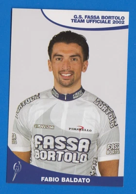 CYCLISME carte cycliste FABIO BALDATO équipe FASSA BORTOLO 2002 - Photo 1/2