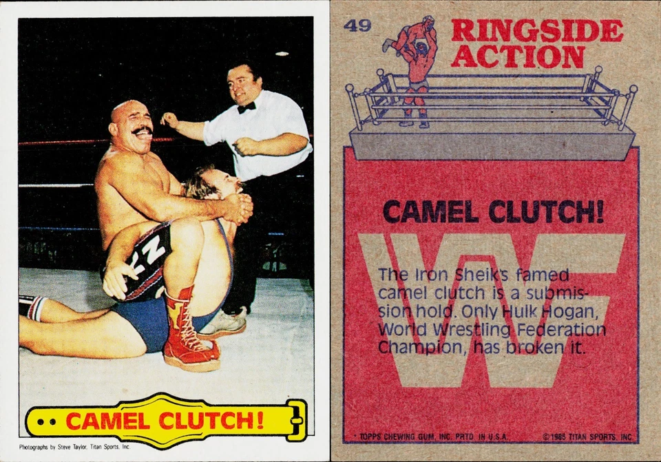 1985 Topps WWF Wrestling Card #49 The Iron Sheik Foto 1 de 1