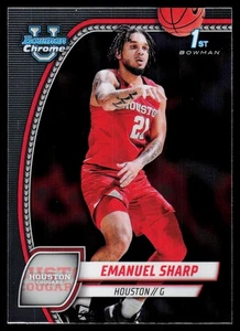 2024-25 Bowman University Chrome #23 Emanuel Sharp #/399 - Picture 1 of 2