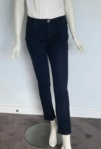 Jasper Conran Size 12 Dark Navy Skinny Leg Jeans Pants - Picture 1 of 12