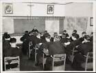1938 Press Photo Students In Advance Theology Class At Mission Santa Barbara