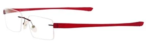 Gafas ligeras sin montura RSINC para unisex rojas 98132 52-18-138 | A1 - Imagen 1 de 5
