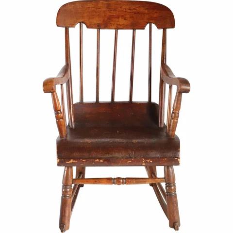 American Boston Pine and Maple Child's Rocking Chair Cover