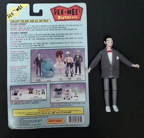 PEEWEE HERMAN PEE-WEE'S PLAYHOUSE JUST OPENED / ACTION FIGURE LOOSE MATCHBOX Cover