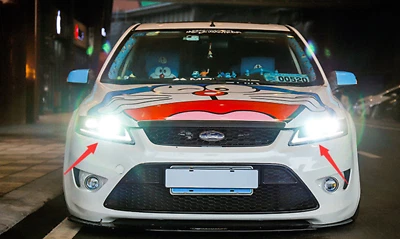 Внешняя передняя светодиодная фара в сборе из АБС-пластика для Ford FOCUS 2009-2013 - Изображение 1 из 4