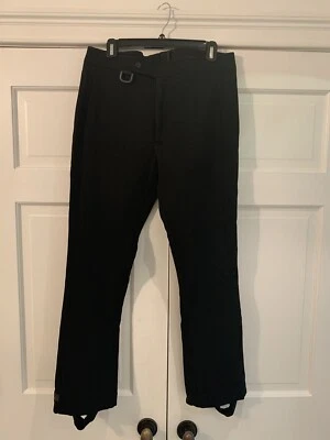Ralph Lauren Polo Sport Vintage Negro Estribo Esquí Pantalones Mezcla Lana Talla 10 Foto 1 de 4