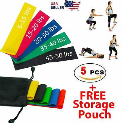 Resistance Bands Loop Set Gym Exercise Yoga Strength Workout Fitness Butt Lift • 6.99$