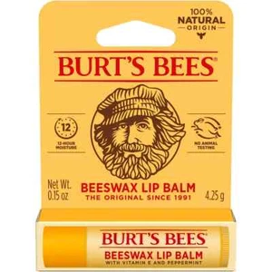 Burt's Bees Lip Balm (4 Pack) | Original Beeswax with Vitamin E & Peppermint Oil - Picture 1 of 4