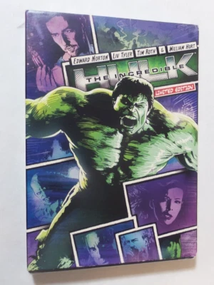 The Incredible Hulk Limited Edition w Slip Cover *New Sealed* (DVD, 2018) Norton Foto 1 de 4