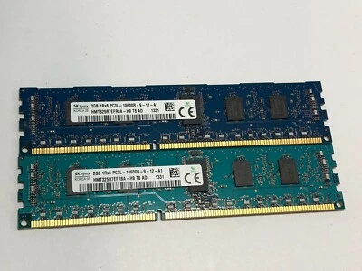 Hynix HMT325R7CFR8A-H9 T8 AD PC3L-10600R 2GB DDR3 Memory KIT OF 2 | Tested USA! - Image 1 of 3