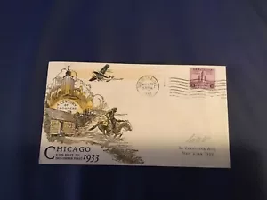 FDC Covers 1933 # 728 Chicago A Century Of Progress Unofficial City Cachet USA - Picture 1 of 2