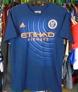 NEW YORK CITY 2016 MLS adidas FOOTBALL SOCCER TEE SHIRT TOP MEDIUM #8 LAMPARD - Picture 1 of 6