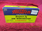 Vintage Western  Super-X ,  308 Winchester, 110gr. Ammo Box, (EMPTY)