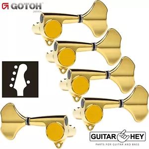 NEW Gotoh GB707 5-String Bass Machine Heads Set L4+R1 TUNERS 4x1 - GOLD - Picture 1 of 5