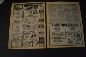 2 pc. Twisted Sister 1981 newspaper concert ad lot - Picture 1 of 3