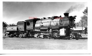 25B274 RP 1938 KANSAS CITY SOUTHERN RAILROAD 2-8-0 LOCO #560 BAXTER SPRINGS KS - Picture 1 of 2