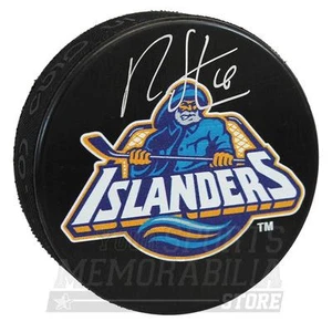 Ryan Strome New York Islanders Signed Autographe?d Fisherman Hockey Puck - Picture 1 of 1