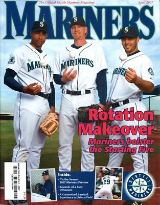 April 2007 Seattle Mariners Magazine - Rotation Makeover, Spring Preview - Image 1 of 4