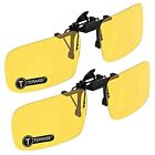 Clip on Night Vision UV400 Flip-Up Sunglasses 1 Pair only
