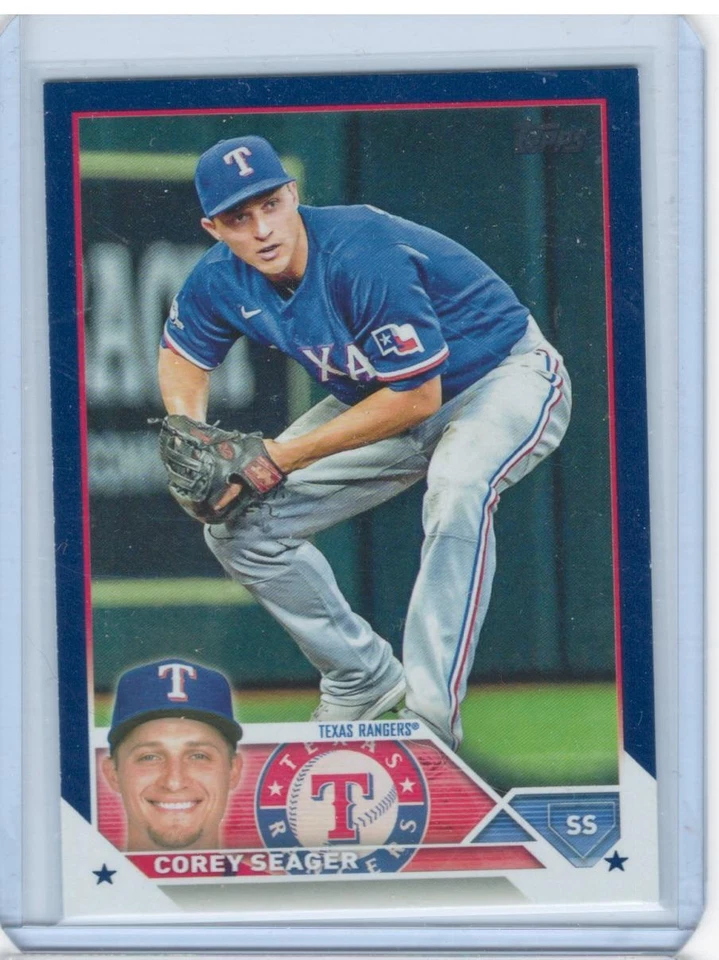 Corey Seager 2023 Topps #315 Royal Blue Texas Rangers - Image 1 of 1