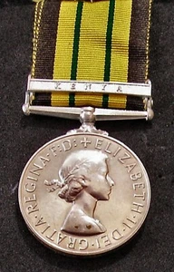 Africa General Service Medal, Bar Kenya, Elizabeth II. to 6244 C.Ruto - Picture 1 of 3