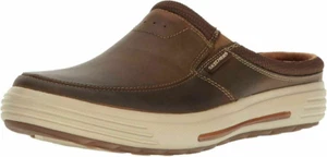Skechers Men’s Porter Vamen Memory Foam Leather Shoes 65097 Brown Size 12 - Picture 1 of 6