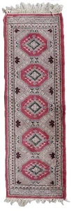 Alfombra anejo Uzbeko Bukhara hecho a mano 32cm x 97cm 1970s - 1C873 - Photo 1/7
