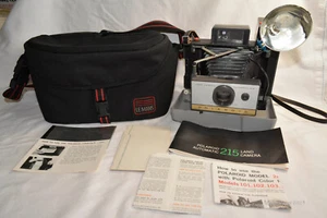 Polaroid Automatic 215 Land Camera 1968-70 mit Tasche Bedienungsanleitung #268 Blitz - Bild 1 von 18