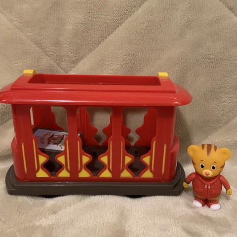 Daniel Tiger's Neighborhood Trolley and Daniel figurine Cover