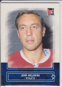 42 JEAN BELIVEAU 2011 Canadiana ITG In The Game Sapphire 1/50 Montreal Canadians