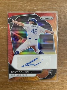 Panini Prizm Tony Gonsolin 2020 #RA-TG autógrafo de novato Prizm/25 SSP RC MLB - Imagen 1 de 10