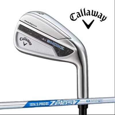 Callaway PARADYM Ai smoke  ironset 6-9+Pw Zelos7 steel shaft Flex Stiff new - Image 1 of 3
