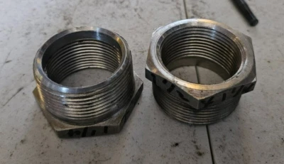 (2) 304 Stainless Steel 1 1/2” X 1 1/4” Reducing Bushing A182 - Image 1 of 2