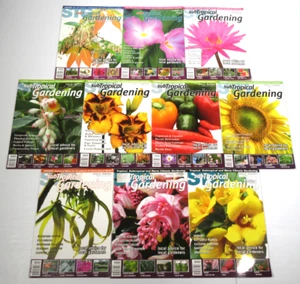 10 x SUBTROPICAL GARDENING MAGAZINES issue 17 18 21 22 23 24 25 29 34 35 plants - Picture 1 of 4