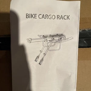 Rear Bike Rack Cargo Alloy Luggage Carrier Bicycle 55lb - Picture 1 of 1
