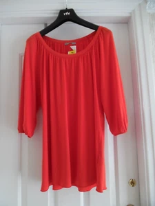 Marks and Spencer size 16 Top colour Tomato round neck new with tags - Picture 1 of 10