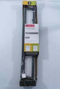 Delta SDBR008-M8-R1 Lyndall Negro Mate 20" Bañera Corredera Ducha Puerta Manijas - Imagen 1 de 8