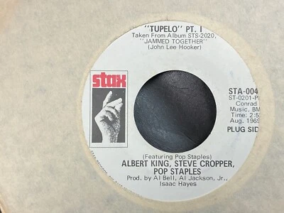 Albert King Steve Cropper Pop Staples Tupelo Pt. I & II 7" 45 rpm Stax WLP VG+ - Image 1 of 2