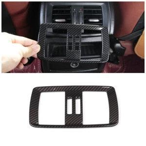 ABS Carbon Center Rear Air Vent Trim Decorate Cover For BMW X3 X4 F25 F26 11-17 - Picture 1 of 10